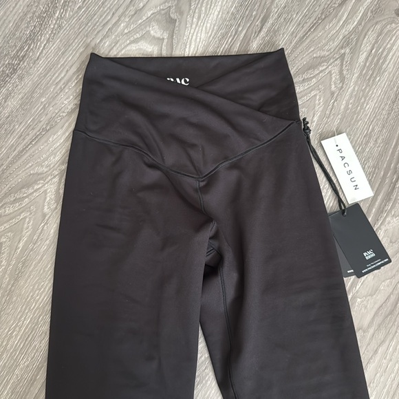 PACSUN PAC WHISPER Black Active Crossover Yoga Pants - Picture 5 of 8